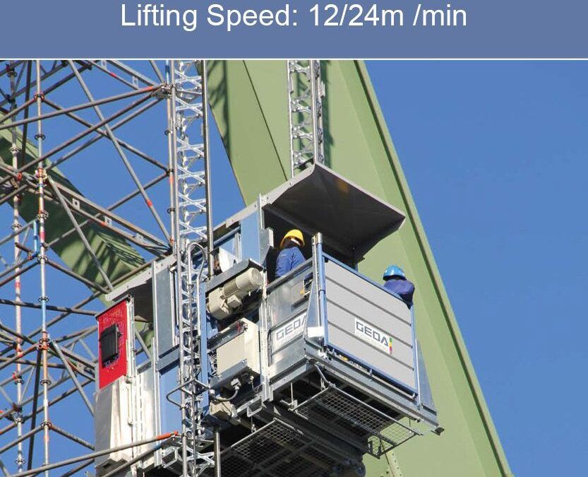 A new addition –  The GEDA 1500Z/ZP Construction Hoist